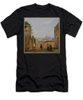 View of Santa Maria Assunta Di Carignano Genoa Italy 1851 Oil on Canvas Board Ippolito Caffi T-Shirt