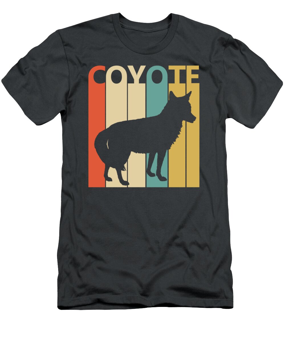 Vintage Animal Coyote Print Brieay Barry T-Shirt