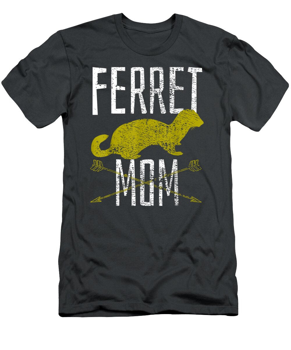 Vintage Ferret Mom Mother Mothers Day Pet Graemx Anika T-Shirt