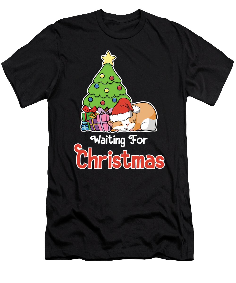 Waiting for Christmas Sleeping Santa Hamster Fh Design T-Shirt