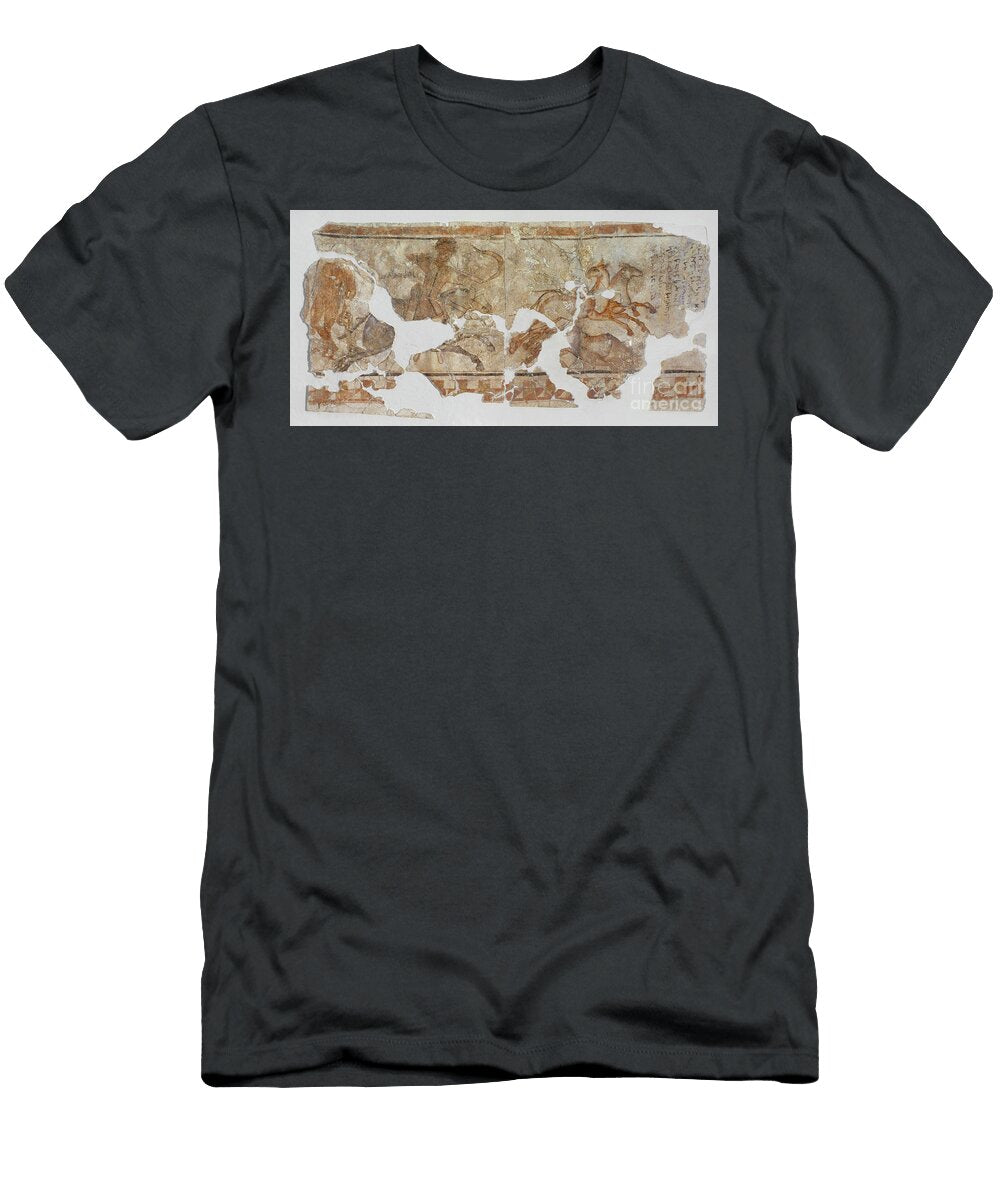 Wallpainting Depicting a Scene of a Hunt for Wild Donkeys Unknown T-Shirt