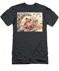 Watercolor Painting a Charming Hedgehog Near Its Nest of Leaves Embracing a Autumnal Scene Hedgehog Elmer Powers T-Shirt