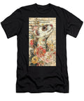 Weasel Mammal Floral Ferret Portrait Elmer Powers T-Shirt