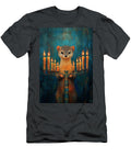 Weasels Cute Ferret Holding a Menorah with Candles Adrien Efren T-Shirt