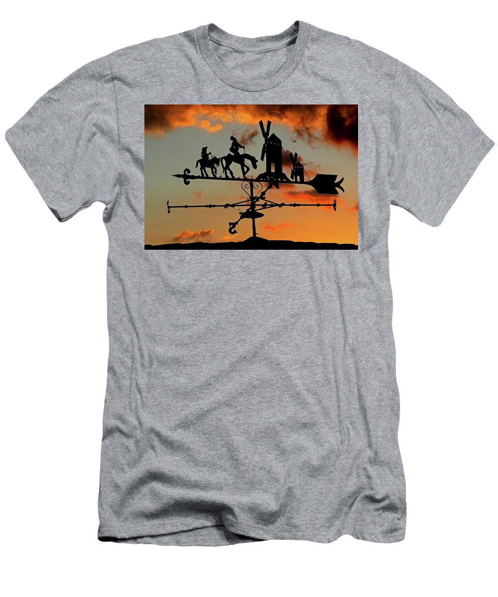 Weathercock of Don Quijote and Sancho David Santiago Garcia T-Shirt