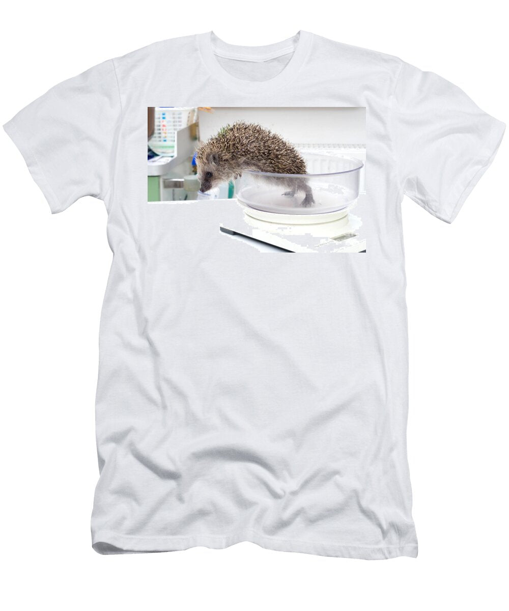 Weighing a Hedgehog Andreas Pulwey T-Shirt