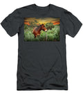 Western Mule At Sunset in a Pasture Randall Nyhof T-Shirt