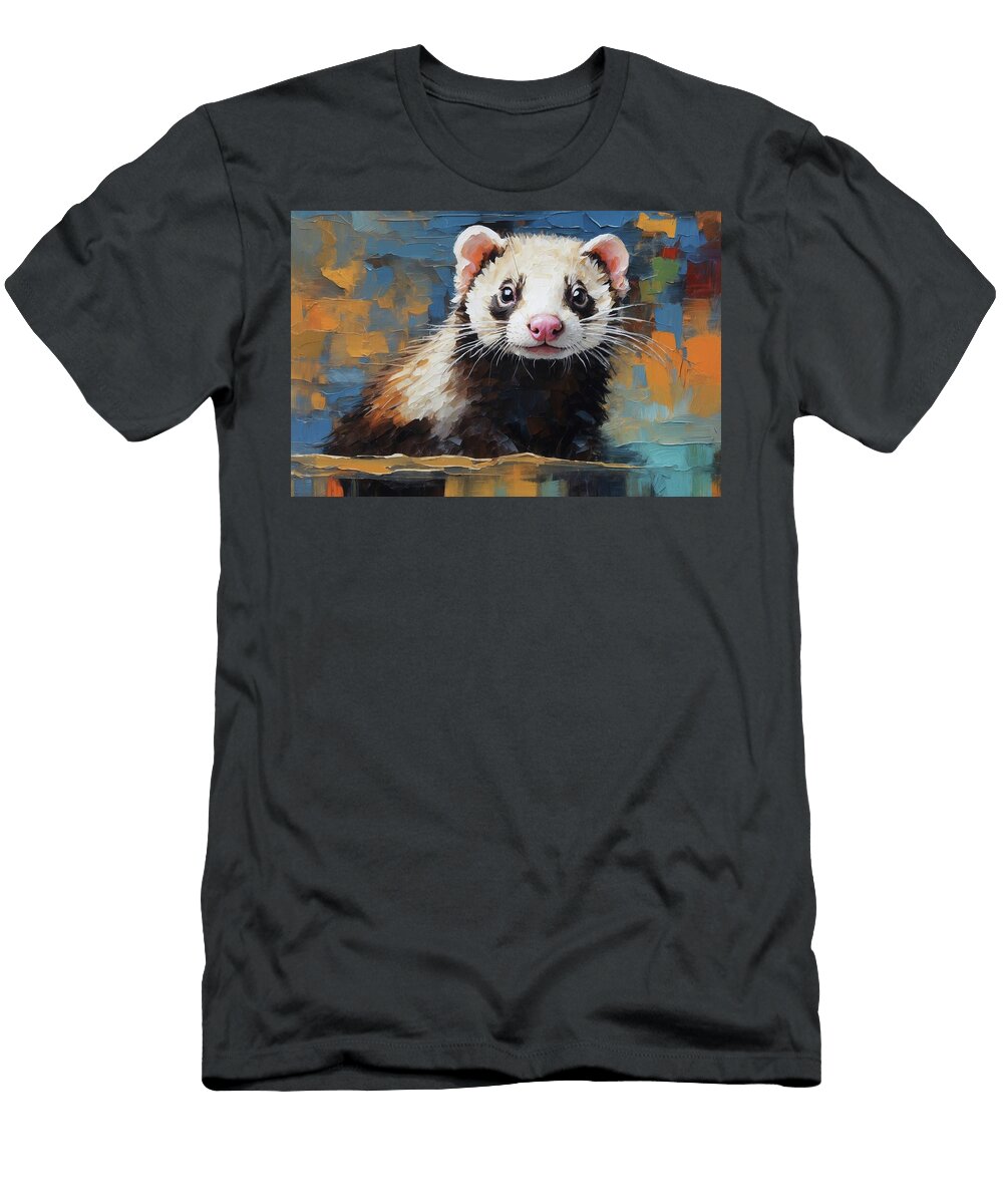Whiskers and Wonder Ferret Gaze Don Northup T-Shirt