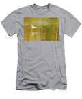 White Bird Flying Over Autumn Colored Lake Johan Ferret T-Shirt