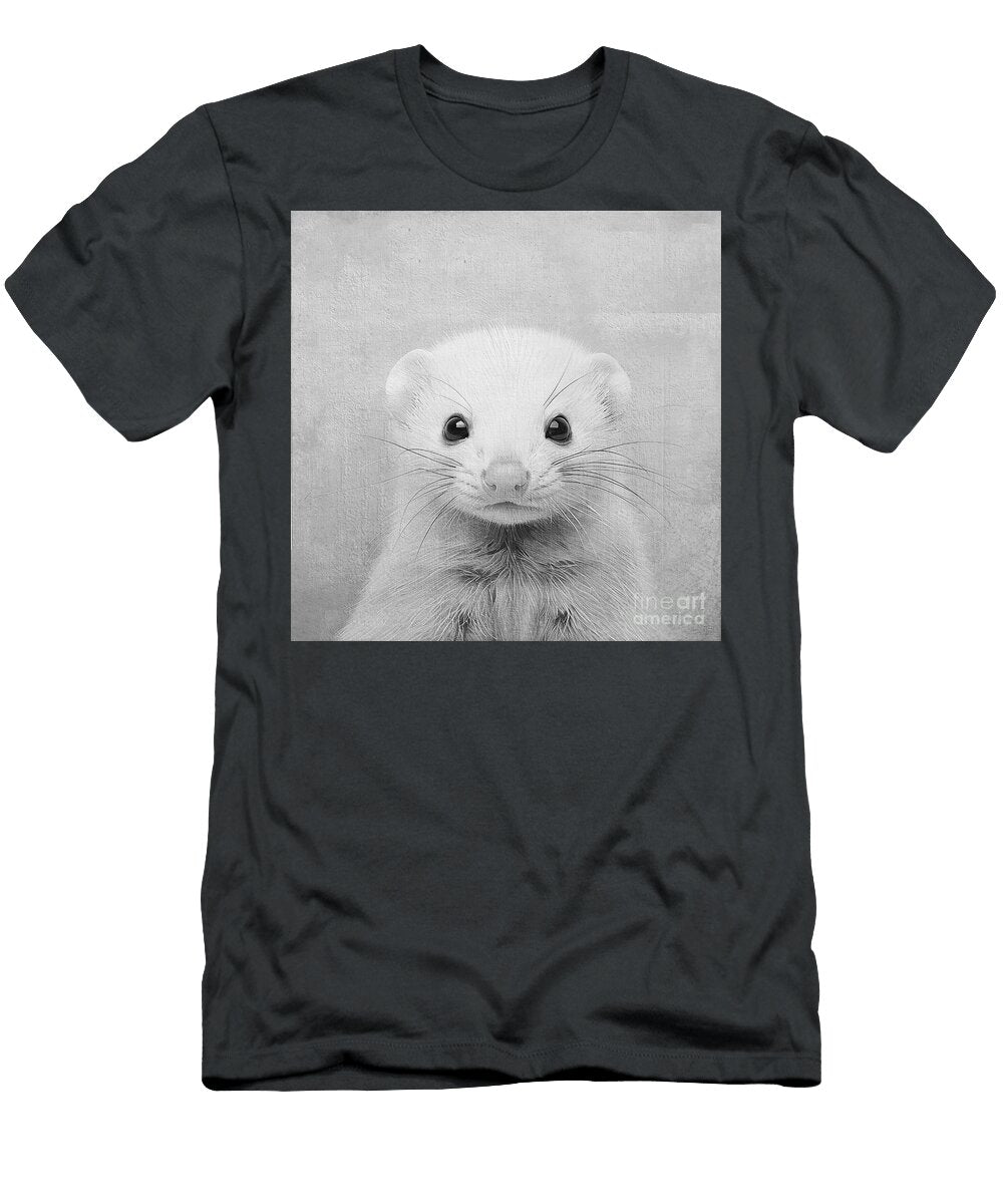 White Ferret Bw Elisabeth Lucas T-Shirt