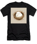 White Hamster Sleeping Peacefully in a Cozy Twig Nest Bandita Regmi T-Shirt