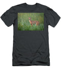 Wild Coyote in Misty Grassland Dan Fearing T-Shirt