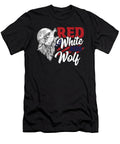 Wild Happy 4th of July USA Howling Wolves Under Moon Alessandra Roth T-Shirt