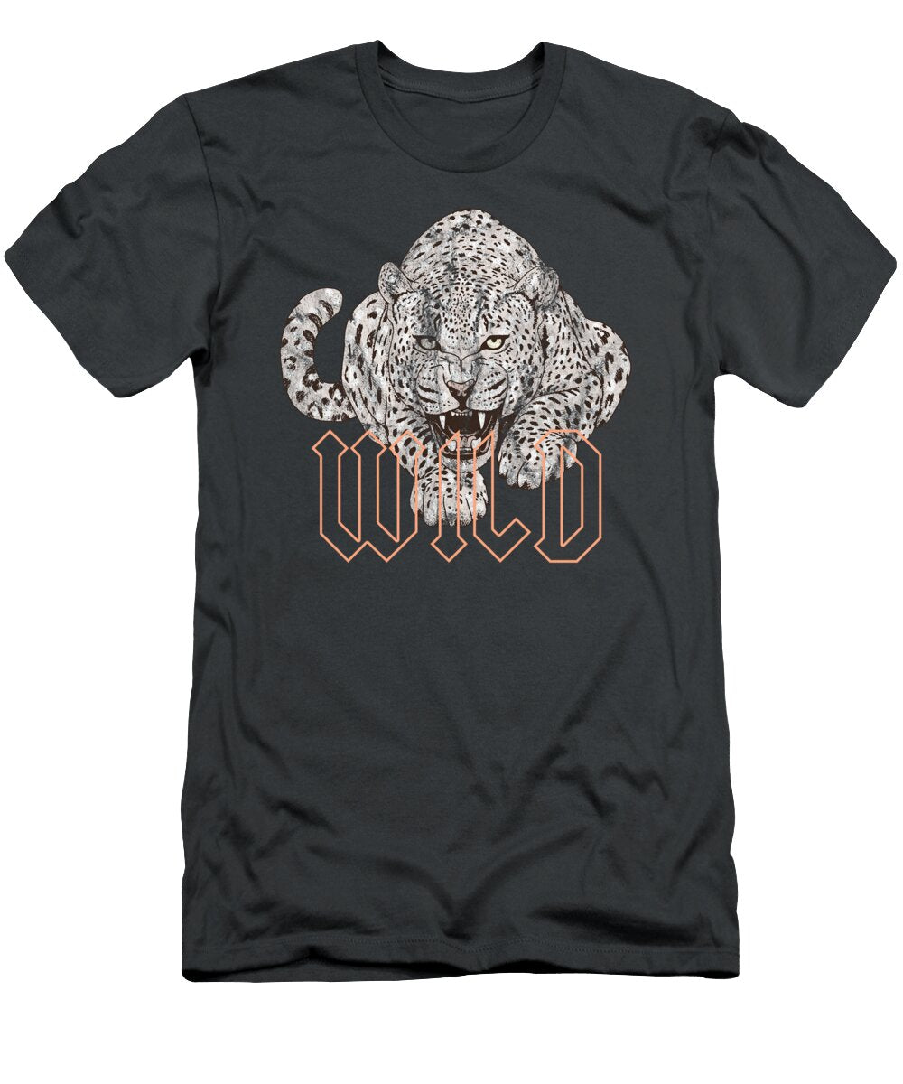 Wild Jaguar Leopard Cheetah Print Graphic Marko Imaan T-Shirt