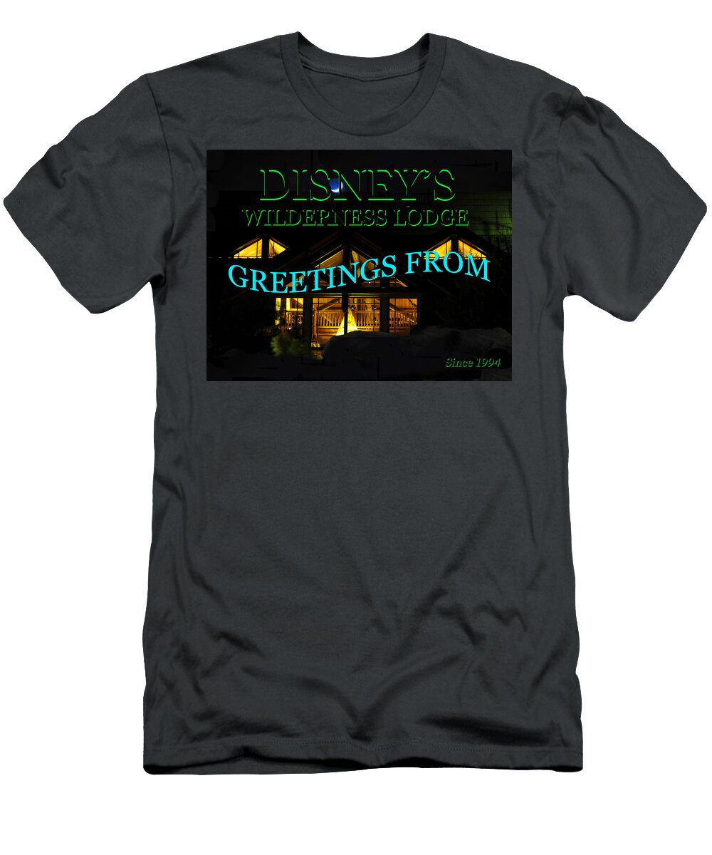 Wilderness Lodge Postcard Beaver Face David Lee Thompson T-Shirt