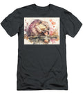 Wildlife Art Cute Beaver a Resourceful Eurasian Beaver By Its Dam Expertly Placin Watercolor Animal Elmer Powers T-Shirt