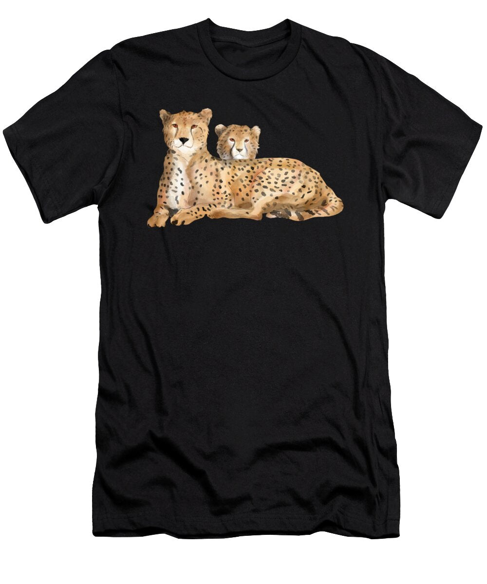 Wildlife Family Wall Art Prints Cheetah Licensed Art T-Shirt