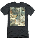 Winter Animal Hidden Ferret in Snowy Landscape Snowy Landscape Hidden Creature Clint Mclaughlin T-Shirt