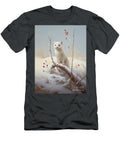 Winter Ermine in Snow Wally Pink T-Shirt