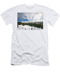 Winter Landscape with Backcountry Ski Leslie Parrott T-Shirt