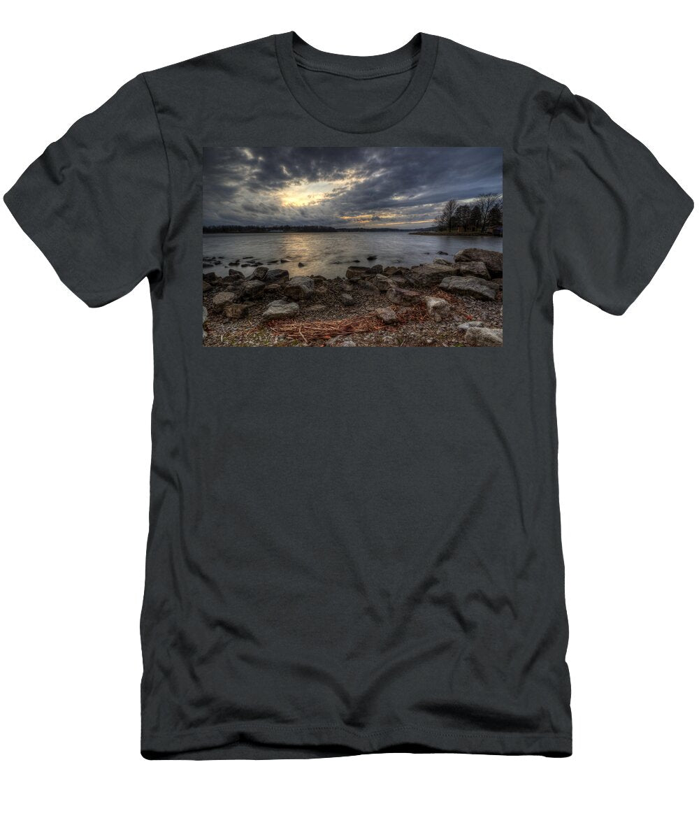 Winter Sunset on the Lake David Dufresne T-Shirt