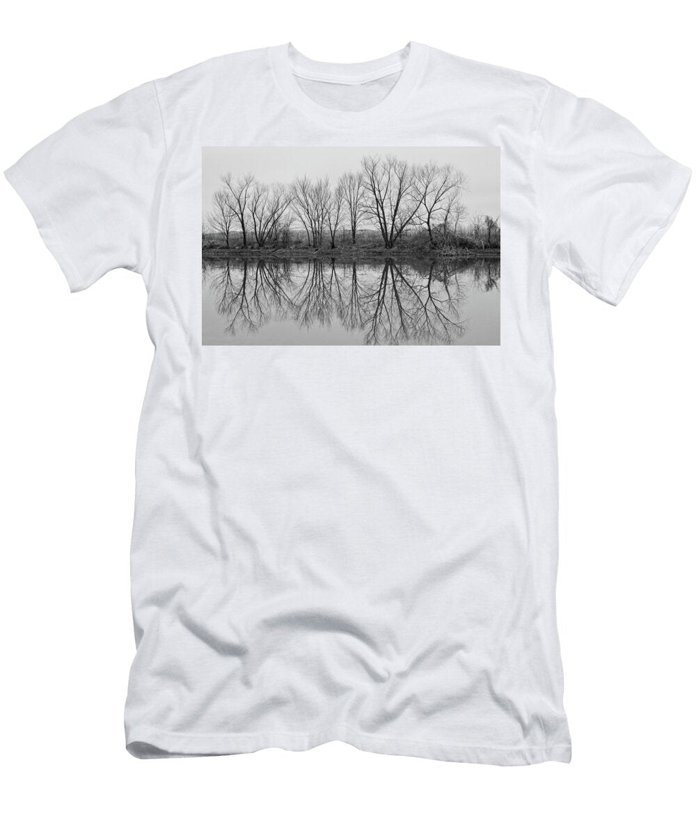 Winter Trees Reflection on Water Daniel Koglin T-Shirt