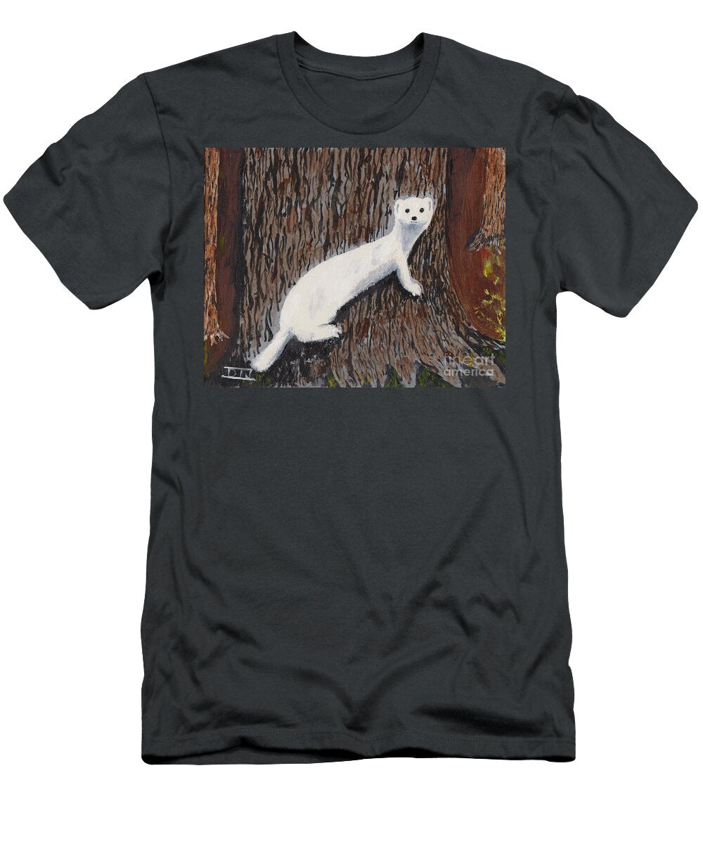 Winter Weasel David Jackson T-Shirt