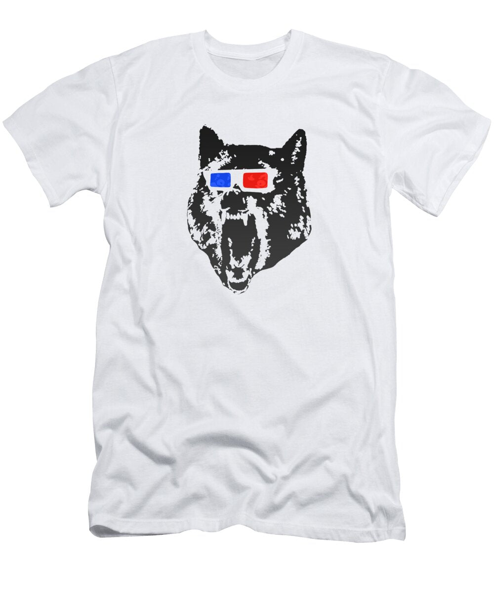 Wolf 3d Glasses Johnnie Art T-Shirt