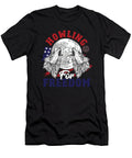 Wolf 4th of July American Flag Howling Wolves Under Moon Alessandra Roth T-Shirt