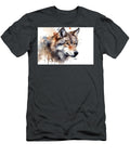 Wolf Head Animal Watercolor Illustration Isolated on White Ba N Akkash T-Shirt