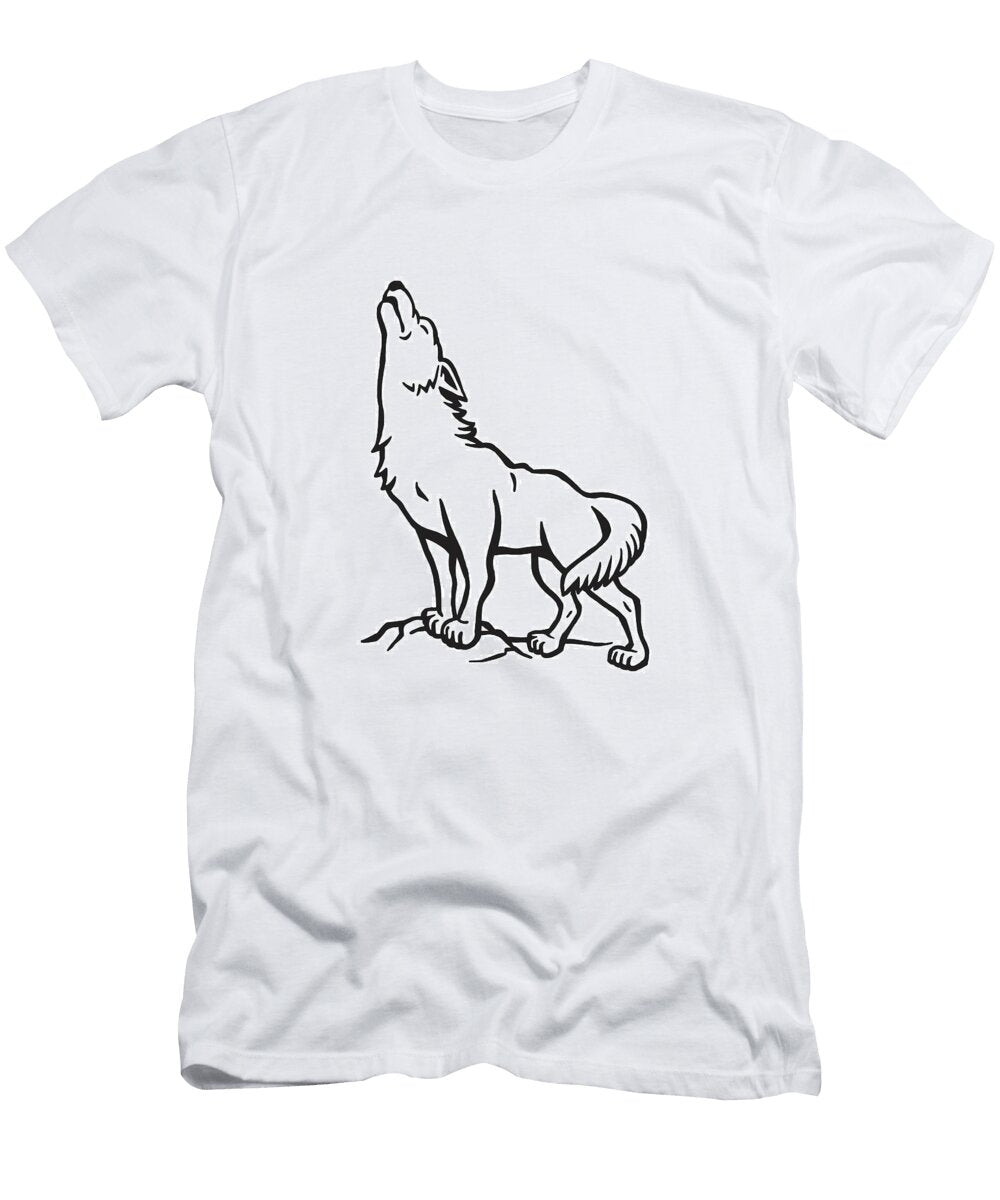 Wolf Howling Csa Images T-Shirt