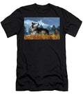 Wolf Resting in Grass Daniel Eskridge T-Shirt