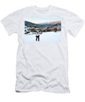 Woman Hiking Up Beaver Creek Mountain Leslie Parrott T-Shirt
