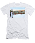 Woman with a Backpack Looks Leslie Parrott T-Shirt
