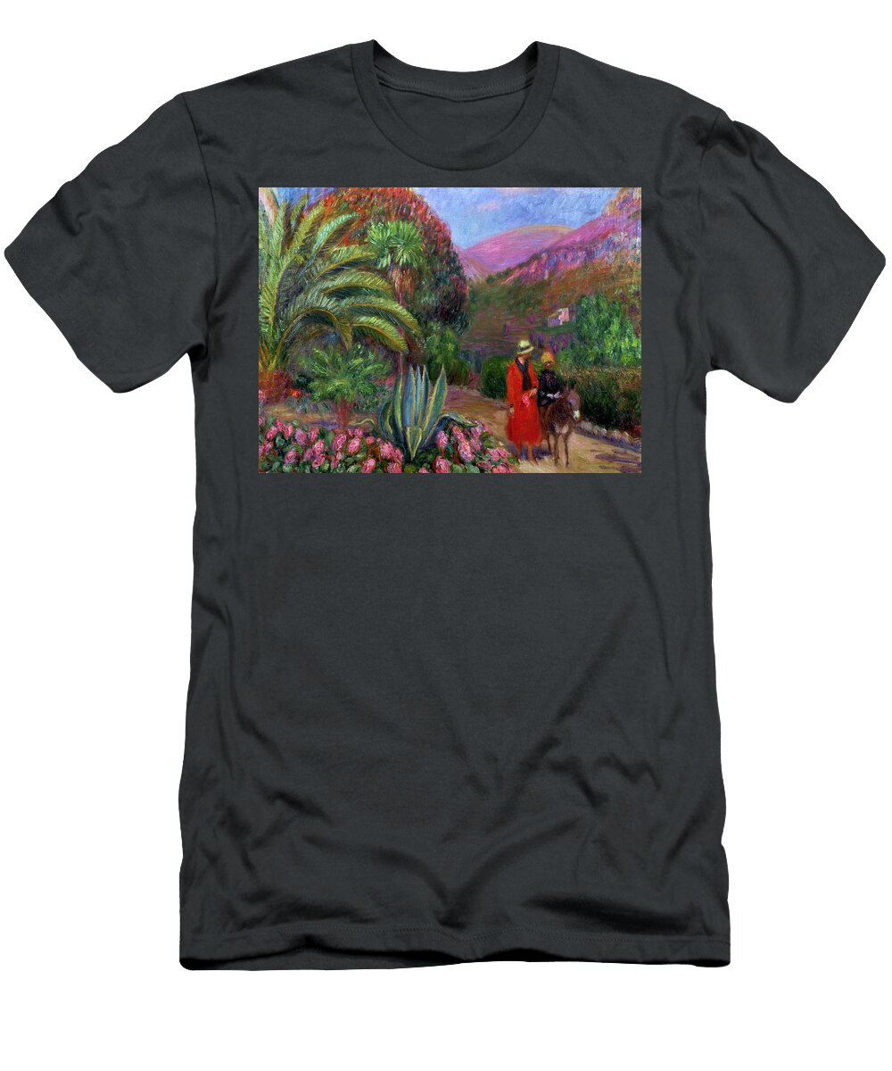 Woman with Child on a Donkey William James Glackens T-Shirt