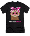 Womens Ferret Mom Red Bandanna Funny Weasel Haselshirt T-Shirt