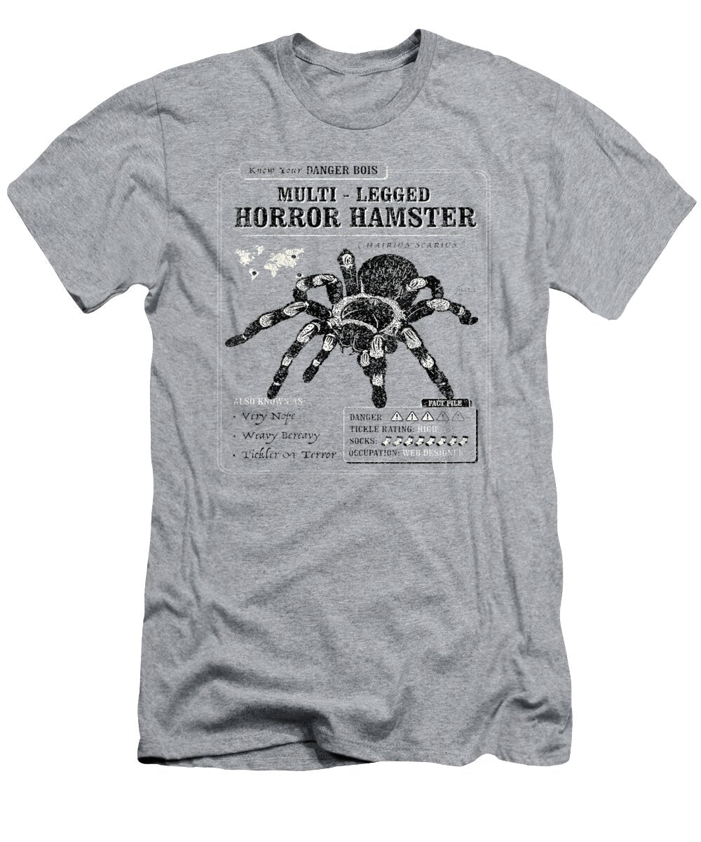 Womens Multi Legged Horror Hamster Funny Tarantula Graphic Changv Zoe T-Shirt