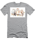 Woodland Watercolor Cute Animals Baby Owl Scandinavian Owls on Forest Nursery Poster Design Isolated Charecter N Akkash T-Shirt