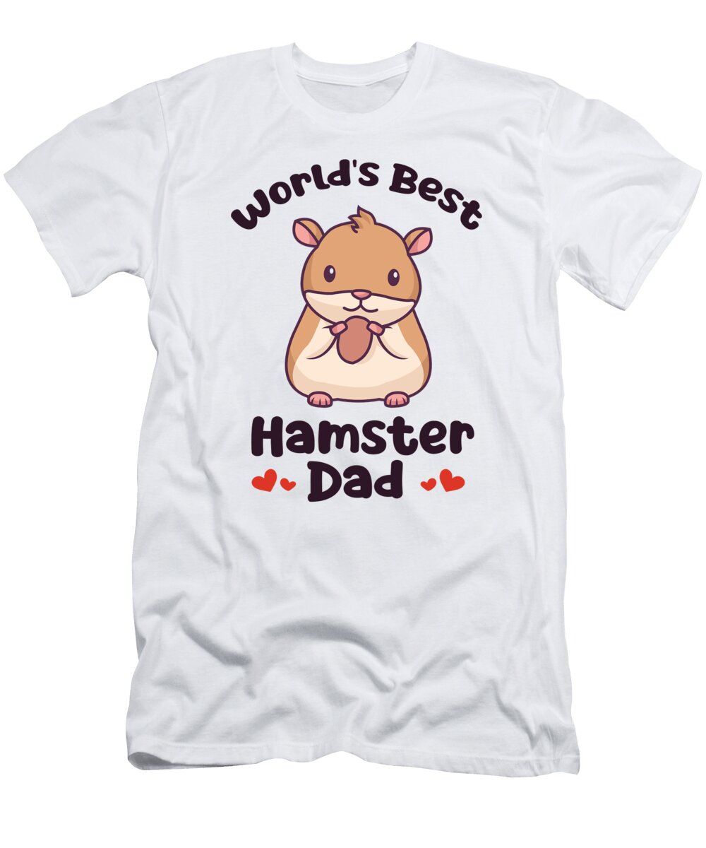 Worlds Best Hamster Dad Dwarf Syrian European Lover Hamster Graphics Lab T-Shirt
