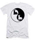 Yin and Yang Ferrets on White Background Tenshirt T-Shirt