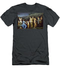 Young Girl Offering Eggs to a Group of Monks Oil on Copper Giuseppe Gambarini T-Shirt