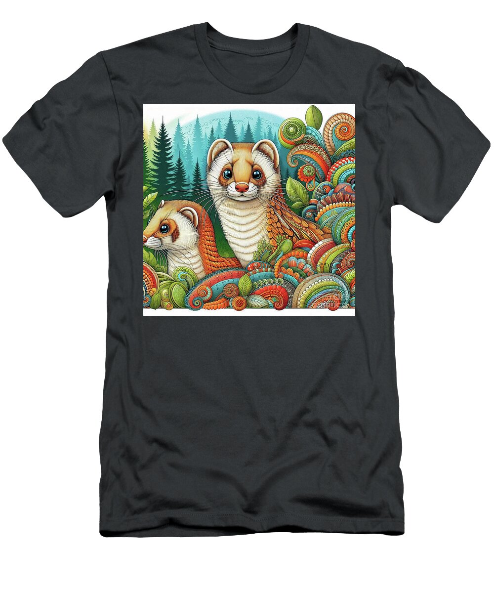 Zen Weasels 3 Cathy Siewert T-Shirt